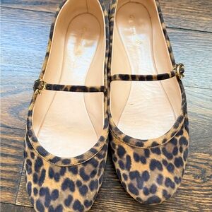 Gianvito Rossi Animal Print Flats